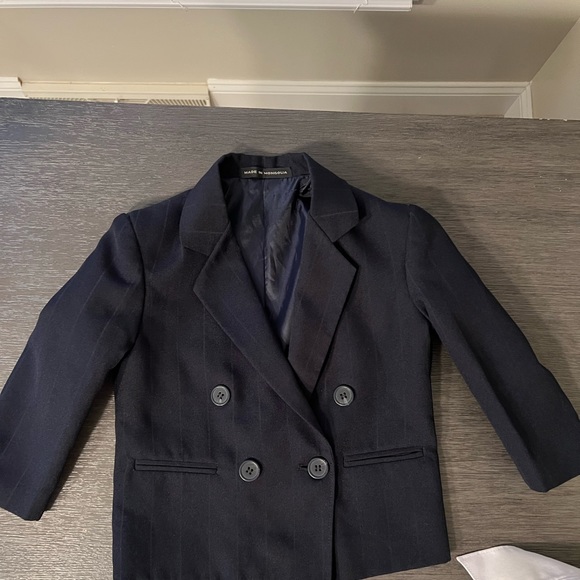 Navy blue size 2 suit coat - Picture 1 of 3